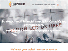 Tablet Screenshot of firepowercapital.com